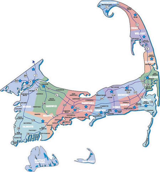 Cape Cod map